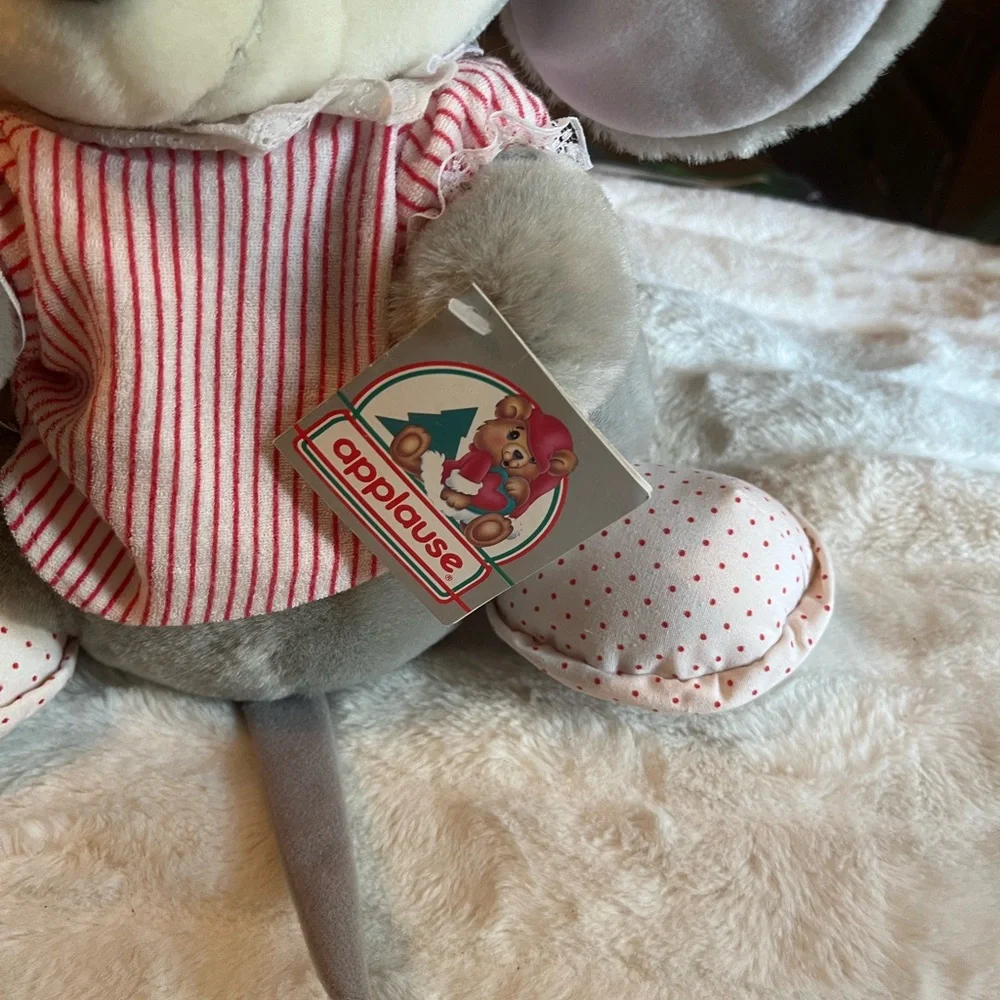 NWT Vintage 1988 Applause Sugarplum Holly 12” Christmas Decor Stuffed Plush Toy